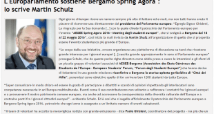 2015-11-11 - L'Europarlamento e Martin Schulz supportano Bergamo Agora 2016